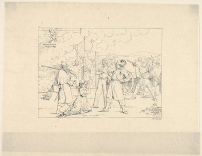 Hombres valientes que luchan con Siegel de Grabados de la Guerra Confederada, 1861-63 de Adalbert John Volck