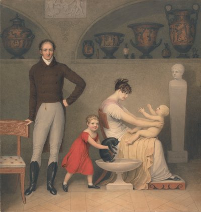 El artista y su familia de Adam Buck