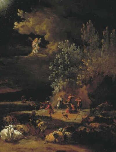 La anunciación del ángel a los pastores de Adam Colonia