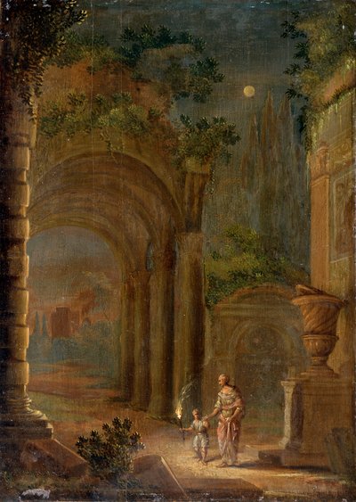 Paisaje, finales del siglo XVI de Adam Elsheimer