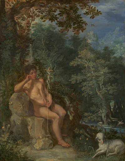 San Juan Bautista en el Desierto de Adam Elsheimer