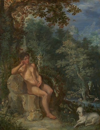 San Juan Bautista en el desierto, c. 1602-03 de Adam Elsheimer