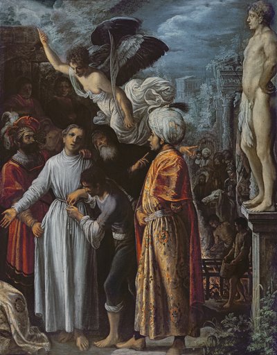 San Lorenzo preparado para el Martirio, c.1600-1 de Adam Elsheimer