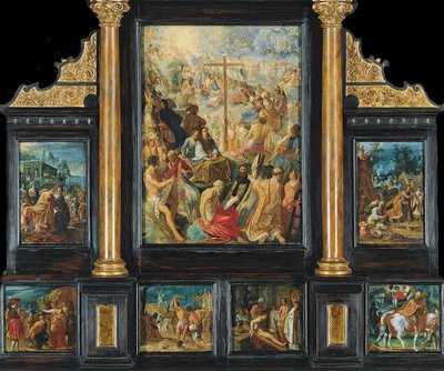El retablo de Frankfurt de la Exaltación de la Santa Cruz de Adam Elsheimer