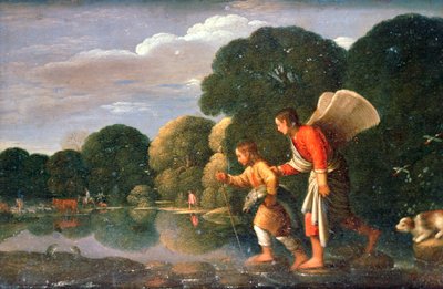 Tobías y el ángel, 1578-1610 de Adam Elsheimer