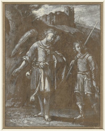 Tobias en de engel de Adam Elsheimer