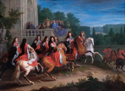 La familia Colbert, c.1680-83 (óleo sobre lienzo) de Adam Frans van der Meulen