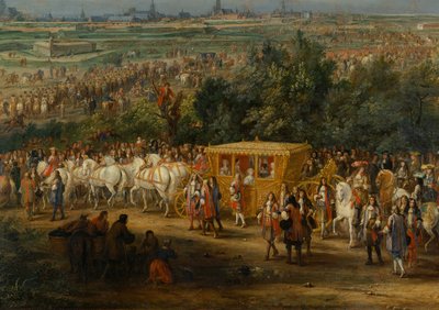 La entrada de Luis XIV de Adam Frans van der Meulen
