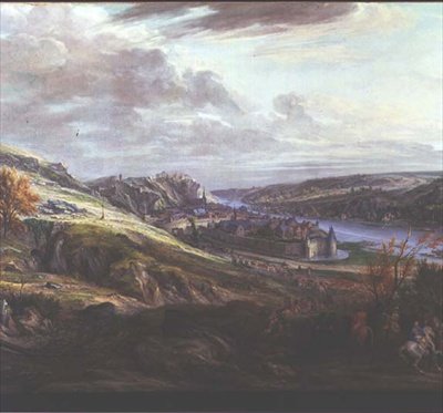 El asedio del castillo y la ciudad de Dinant de Adam Frans van der Meulen