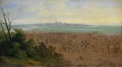 Las tropas de Luis XIV ante Naarden, 20 de julio de 1672 de Adam Frans van der Meulen