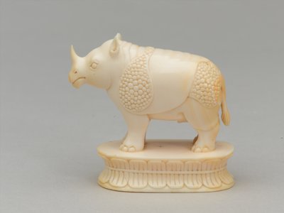 Alfil blanco, pieza de ajedrez, India, 1820 circa de Adam Frans van der Meulen