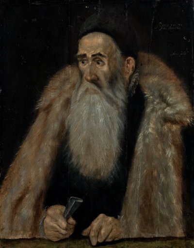 Retrato de un anciano de Adam Grimmer