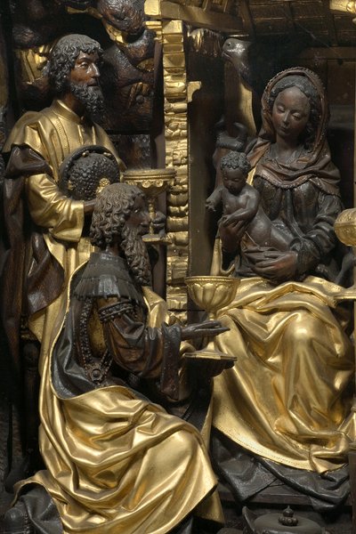 Adoración de los Magos (detalle) de Adam Kraft