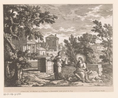 Cristo y la mujer samaritana de Adam Perelle