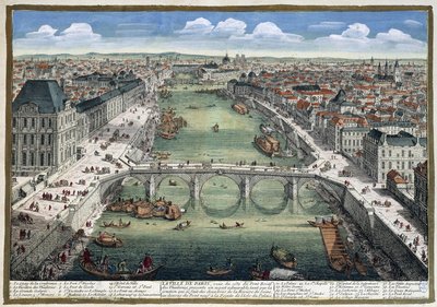 Le pont Royal des Tuileries - en “París” de Perelle de Adam Perelle