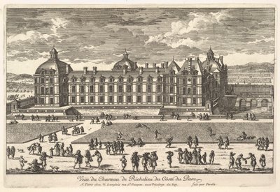 Vista del Castillo de Richelieu desde el Lado del Parque de Adam Perelle