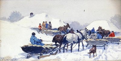Invierno en el campo de Adam Setkiewicz