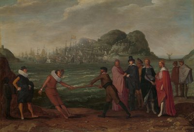 Batalla por el Bastón de Oro (Dominio del Mundo)
Alegoría de la victoria de los holandeses sobre la flota española en Gibraltar, 25 de abril de 1607 de Adam Willaerts