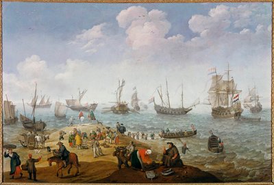 Escena de pesca de Adam Willaerts