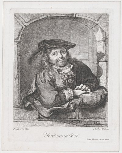 Retrato de Ferdinand Bol, 1803-08 de Adam von Bartsch