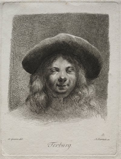 Retrato de Gerard Terborch de Adam von Bartsch
