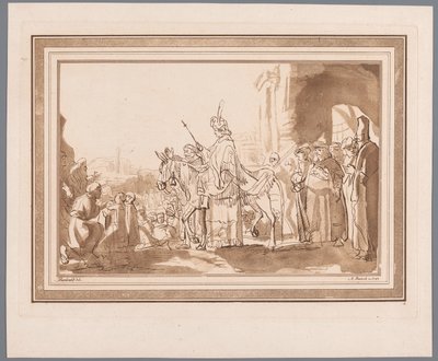 Salomón montado en el burro de David Impresiones a partir de dibujos de Rembrandt conservados en la Hofbibliothek de Viena (título de la serie) Recueil d