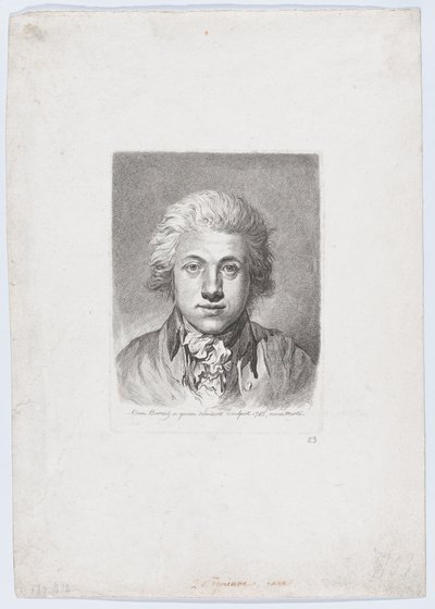 Autorretrato, 1785 de Adam von Bartsch