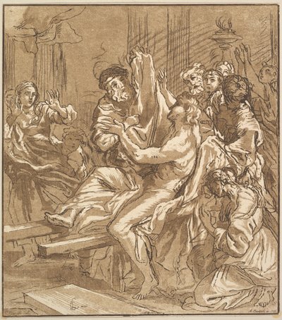 El milagro de Naím, 1786 de Adam von Bartsch
