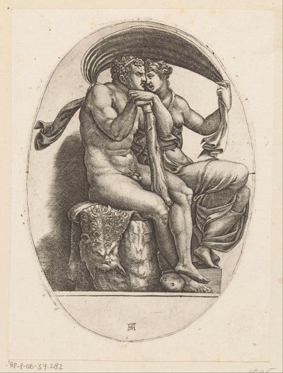 Hercules en Deianeira de Adamo Scultori
