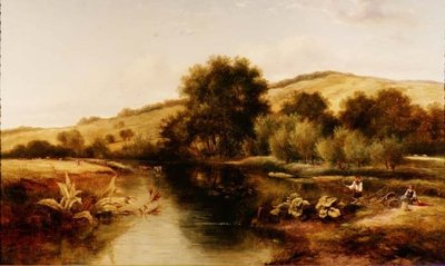 Niños pescando de Adams Barland