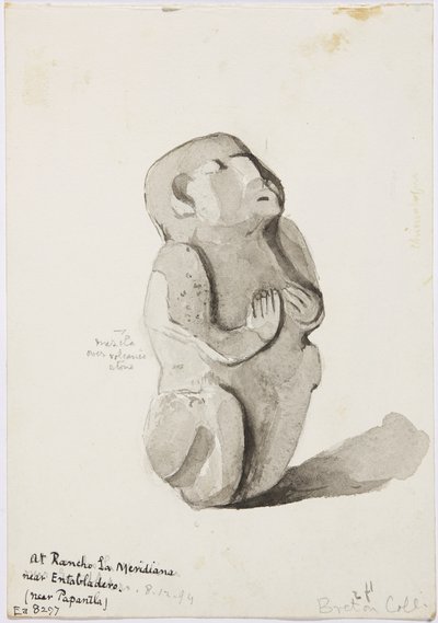 Una estatua de piedra de Papantla de Adela Breton