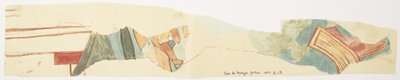 Copia de un fragmento de pintura mural en la Casa de las Monjas, Chichen Itzá, Yucatán, México de Adela Breton