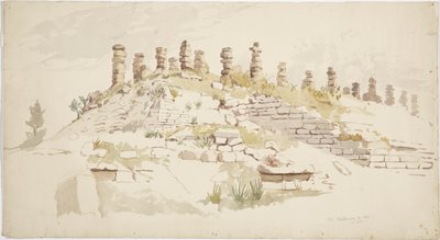 Ruinas en Ake, Yucatán, México de Adela Breton