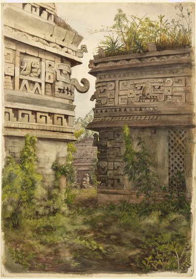 Escena de Chichen Itza, México de Adela Breton