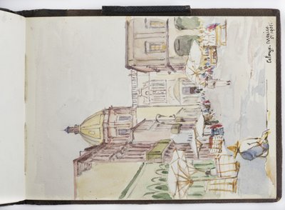 Cuaderno de bocetos de dibujos y notas, América del Norte y del Sur (incluyendo México) de Adela Breton