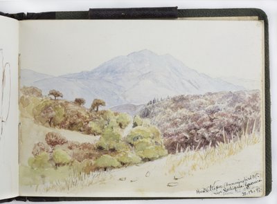 Cuaderno de bocetos de acuarelas, dibujos y notas, México, 1896-1898 de Adela Breton
