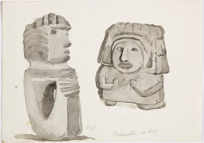 Figuras de piedra en Papantla, México de Adela Breton