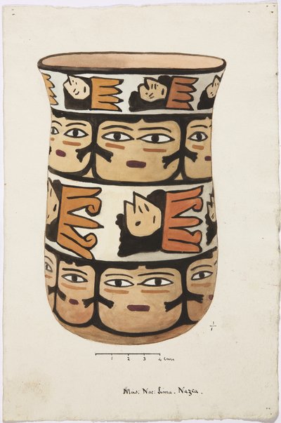 Vaso de Nazca, Perú de Adela Breton