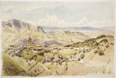 Vista cerca de Guanajuato, Estado de Guanajuato, México de Adela Breton