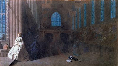 Sueños del pasado, Hampton Court de Adelaide Claxton