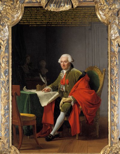 Retrato en pie de Charles Roger, Príncipe de Bauffremont (1713-1795) de Adelaide Labille Guiard