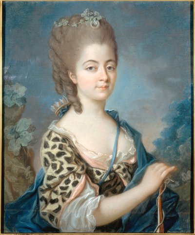 Retrato de Marie-Aurore de Saxe 1748-1821 como Diana, ca 1777 de Adelaide Labille Guiard