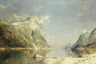 Una escena de fiordo de Adelsteen Normann