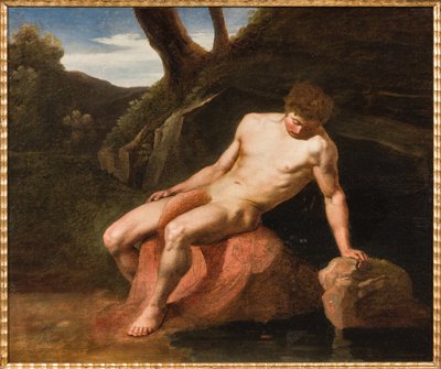 Narciso (óleo sobre lienzo) de Adeodato Malatesta or Malatesti