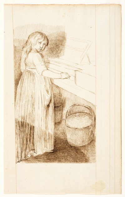 Una chica tocando el fortepiano de Adélaïde Marie Anne Castellas Moitte