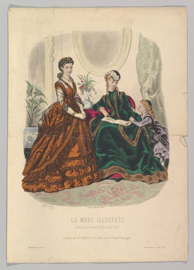 No. 51 de La Mode Illustrée, 1869 de Adèle Anaïs Colin