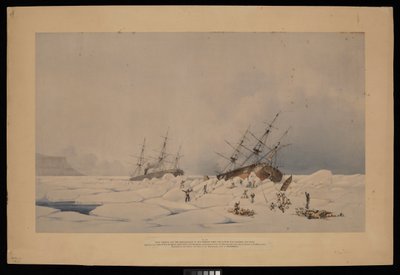 H.M.S. Phoenix y el Breadalbane en el momento en que el último fue aplastado y hundido... de Admiral Edward Augustus (after) Inglefield