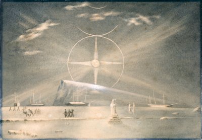 Para Selance o luna ártica, c. 1850-51 (acuarela) de Admiral Pelham Aldrich
