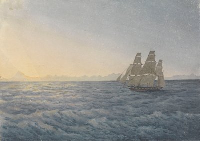 Andes, Pico Aconcagua distante 170 millas, 18 de junio de 1849. de Admiral Sir Edward Gennys Fanshawe
