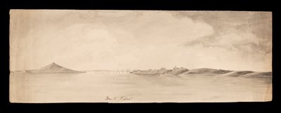 Monte Vídeo del álbum de recortes de las Antillas, Norteamérica y Borneo de Admiral Sir Edward Gennys Fanshawe